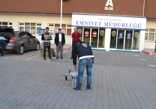 Aksaray’da drone destekli uyuşturucu operasyonu: 10 gözaltı